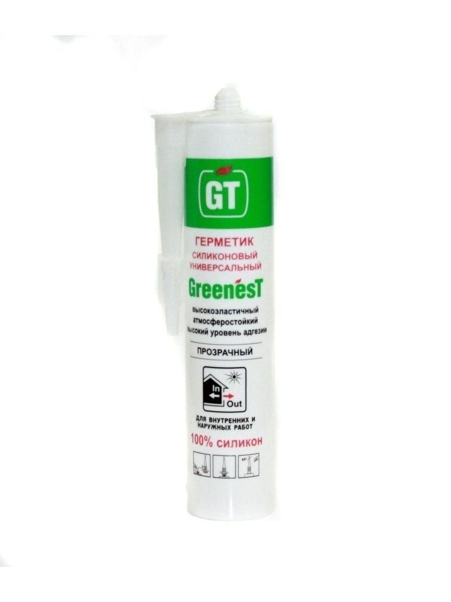 Герметик GREENesT универсальный прозрачный 310 гр.