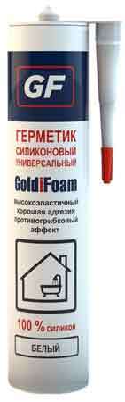 Герметик GoldiFoam универсальный белый, 310 гр.